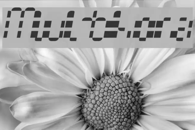 Multihora Font examples