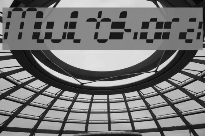 Multihora Font examples