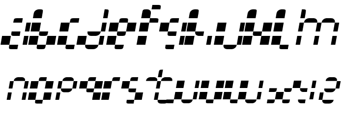 Multihora Font LOWERCASE