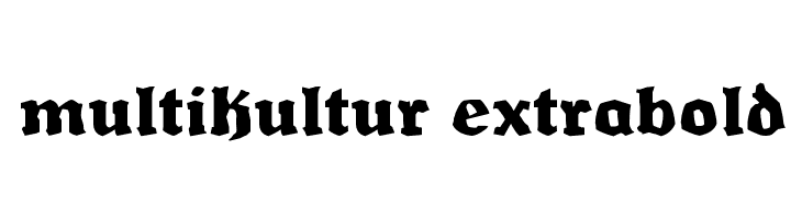 Multikultur ExtraBold  नि: शुल्क फ़ॉन्ट्स डाउनलोड