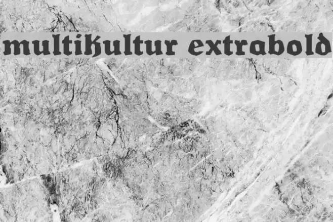 Multikultur ExtraBold Font examples