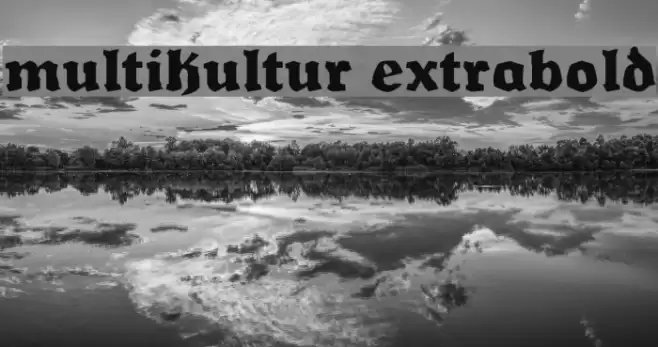 Multikultur ExtraBold Font examples