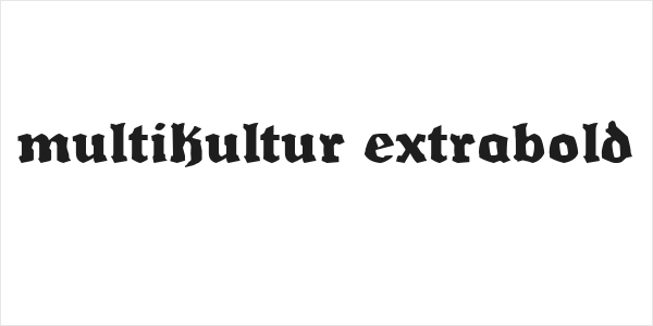 Multikultur ExtraBold Logo