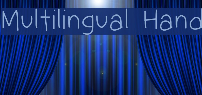 Multilingual Hand Font examples