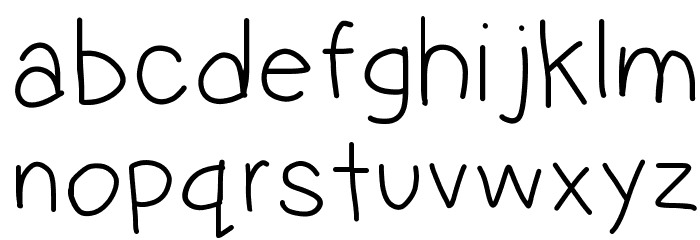 Multilingual Hand Font LOWERCASE