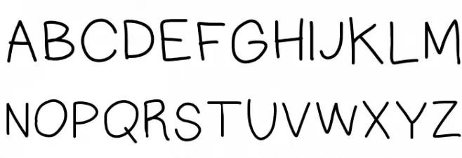 Multilingual Hand Шрифта ВЕРХНИЙ