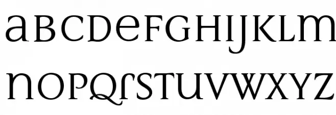 MultimaStrong Schriftart Kleinbuchstaben