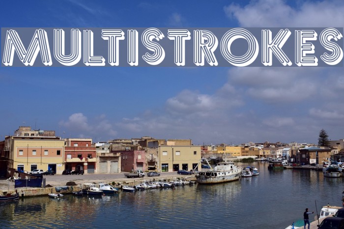 Multistrokes Font examples