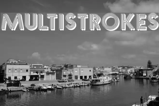 Multistrokes Caratteri examples