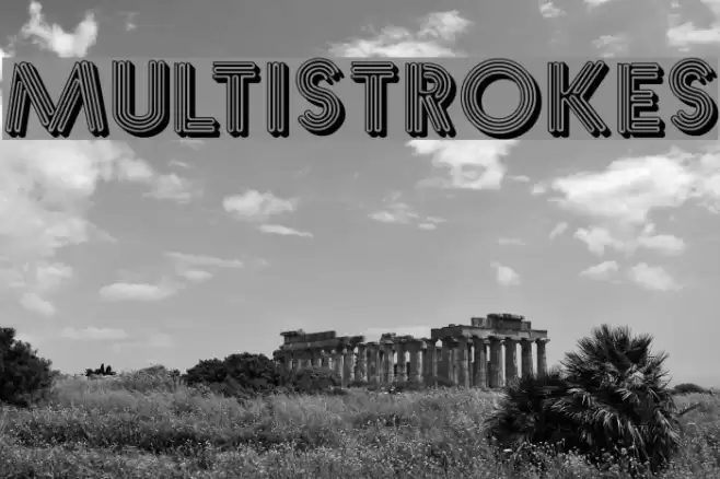 Multistrokes Caratteri examples