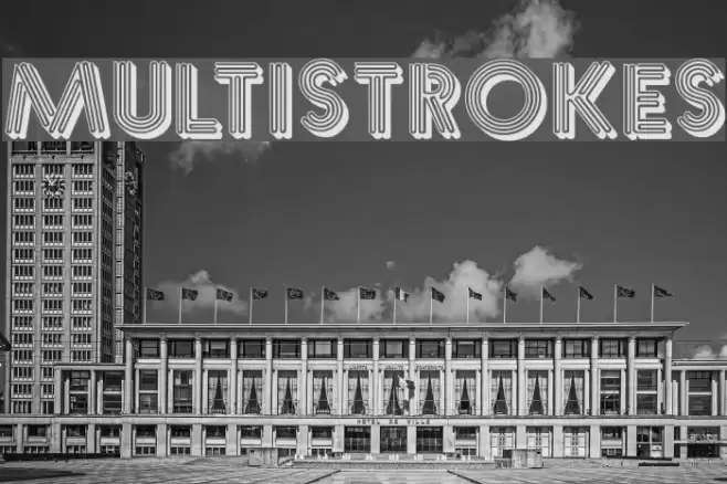 Multistrokes Caratteri examples
