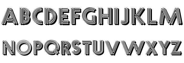 Multistrokes Font LOWERCASE