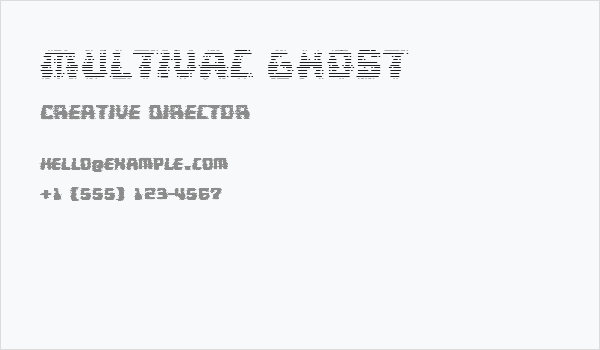 Multivac Ghost Business Card