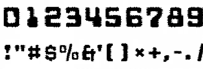 Multivac Interference Font OTHER CHARS