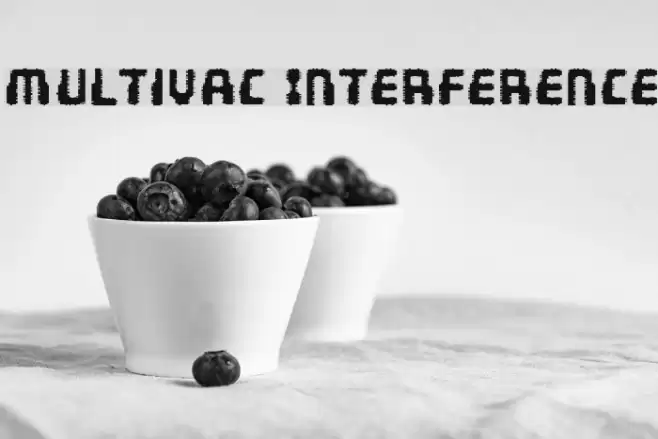 Multivac Interference Font examples