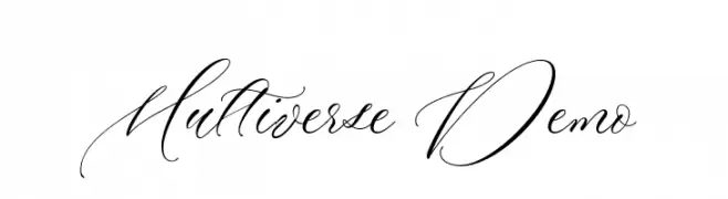 Multiverse Demo  Frei Schriftart Herunterladen