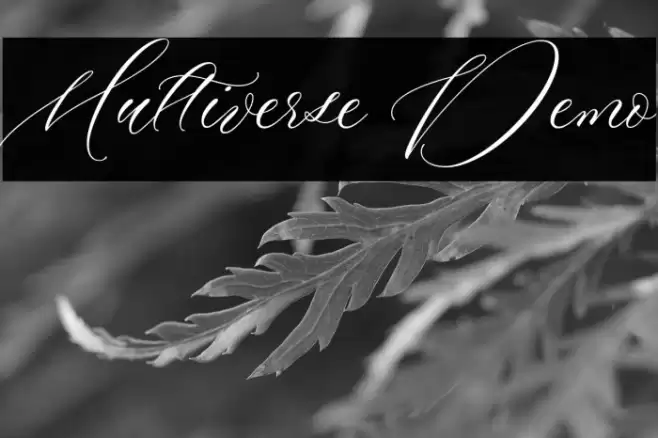 Multiverse Demo Font examples