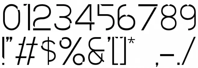 Multiverse Font OTHER CHARS