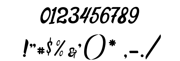 MumbaiCurryDemo Font OTHER CHARS