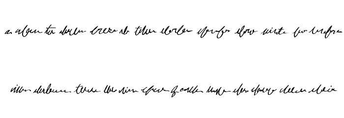 MumbleGrumbleIIBB Font LOWERCASE