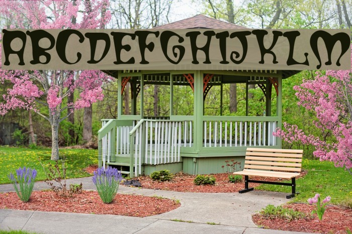 Mumblypegs Font examples