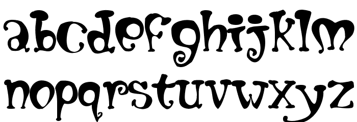 Mumblypegs Font LOWERCASE