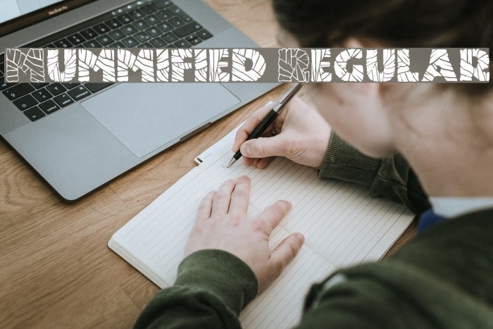 Mummified Regular Font examples