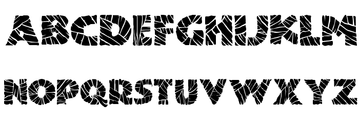 Mummified Regular Font LOWERCASE