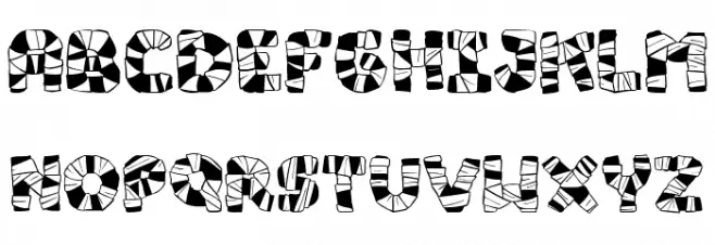 Mummy Halloween Bold Italic Шрифта ВЕРХНИЙ