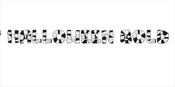 Mummy Halloween Bold Italic Logo