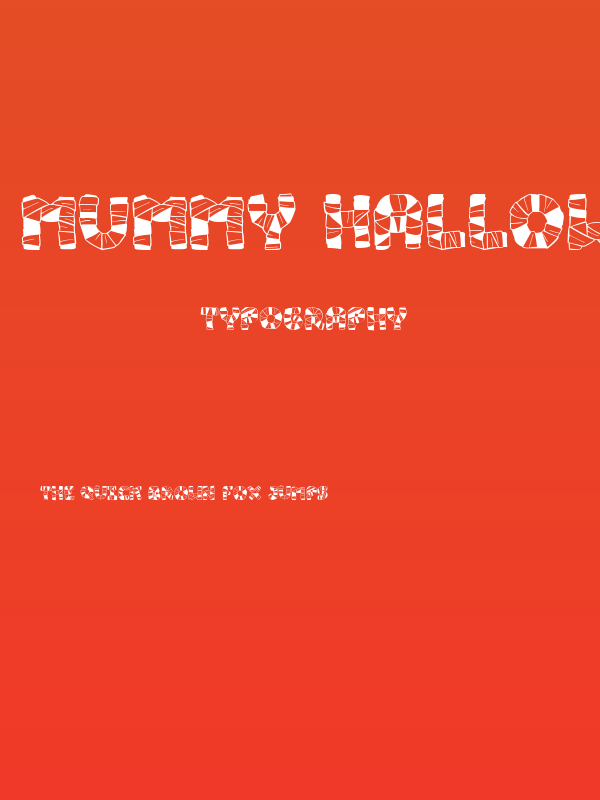 Mummy Halloween Bold Italic Poster