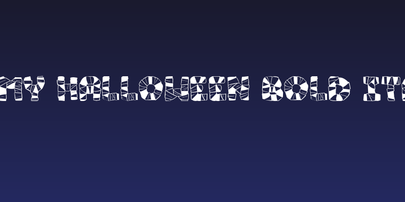 Mummy Halloween Bold Italic Social Header