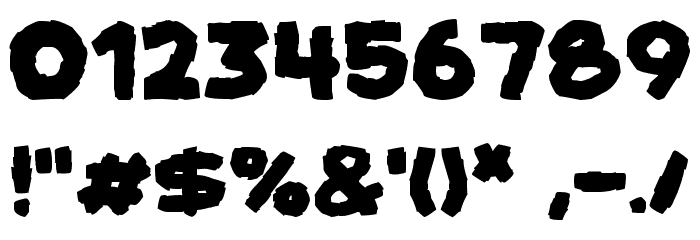 Mummy Halloween Bold Font OTHER CHARS