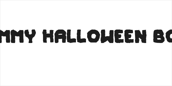 Mummy Halloween Bold Logo