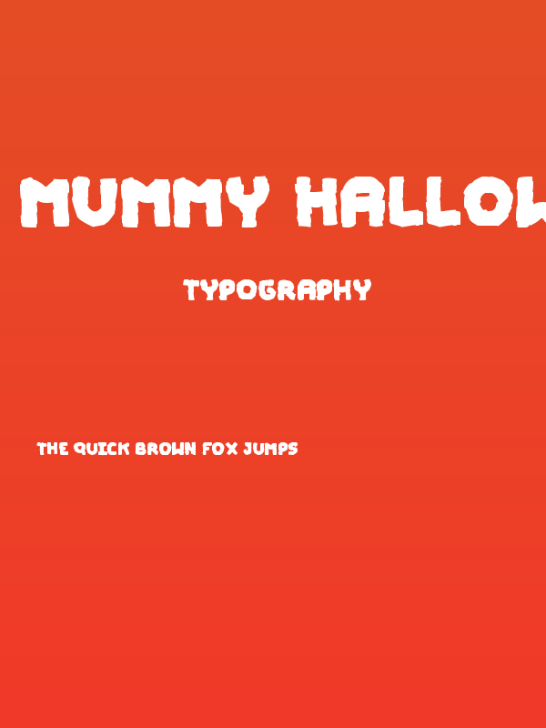 Mummy Halloween Bold Poster