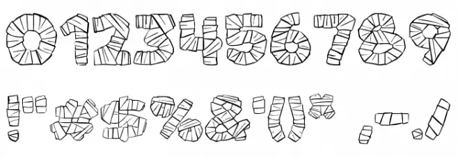 Mummy Halloween Font OTHER CHARS
