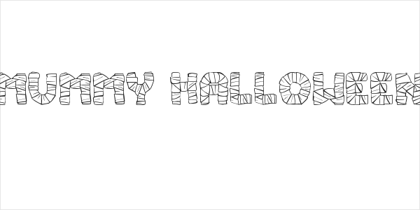 Mummy Halloween Logo