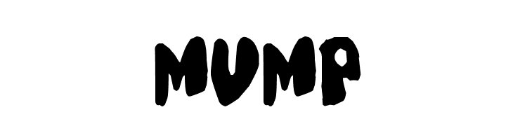 Mump  font caratteri gratis