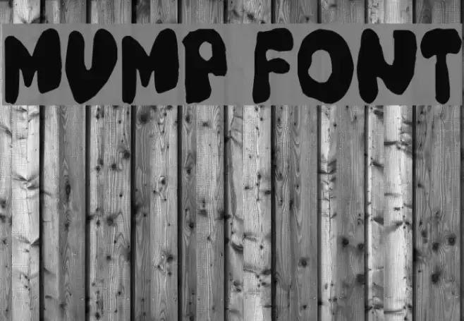 Mump Font examples