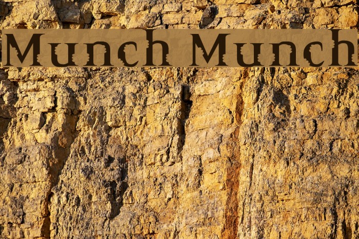 Munch Munch Font examples