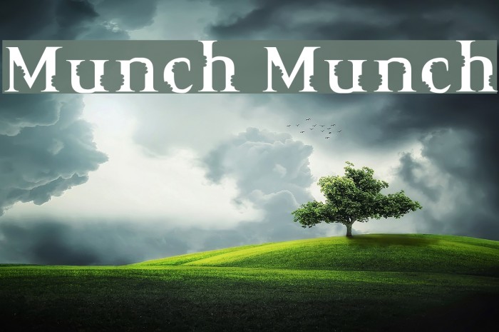 Munch Munch Font examples