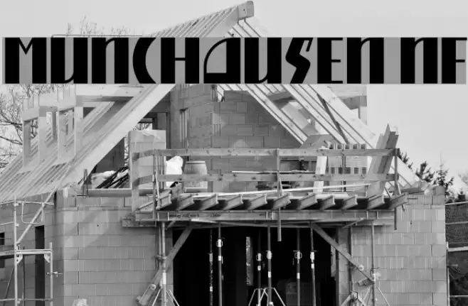 Munchausen NF Font examples