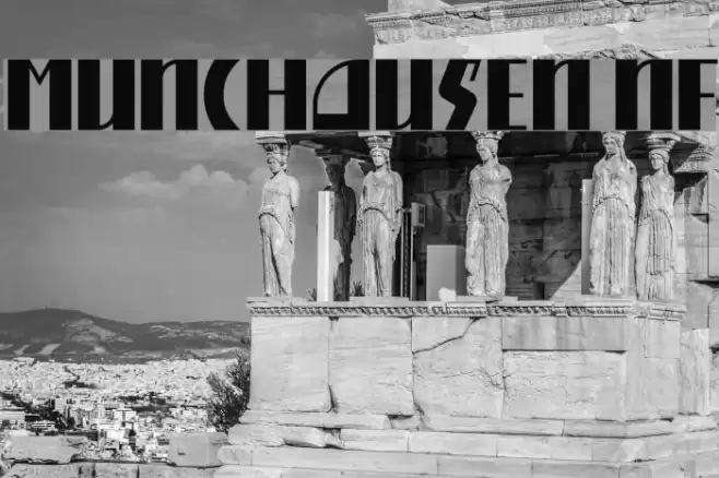 Munchausen NF Font examples