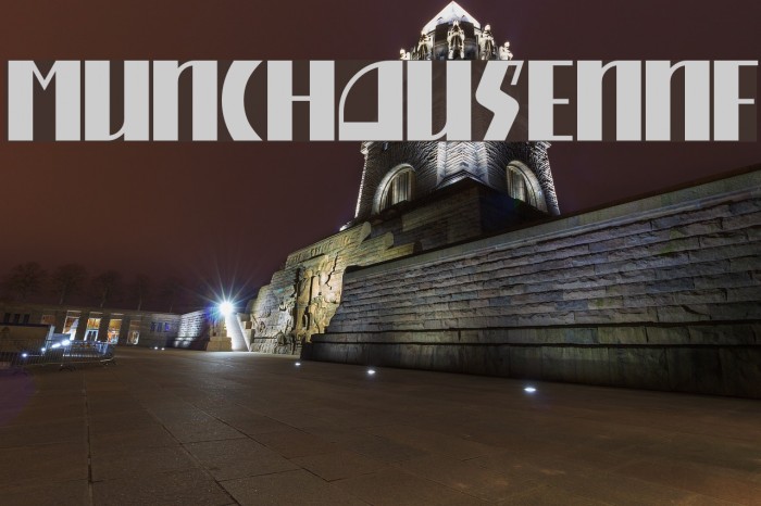 MunchausenNF Font examples