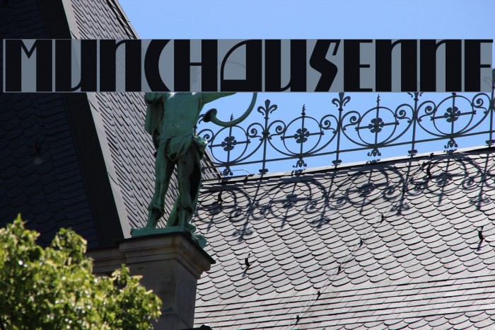 MunchausenNF Font examples