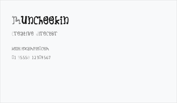 Muncheekin Business Card