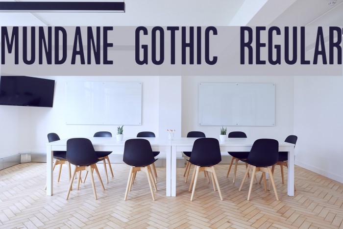Mundane Gothic Regular Font examples