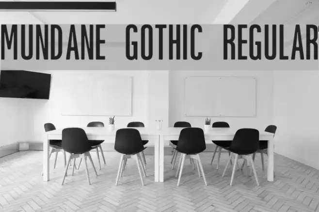 Mundane Gothic Regular Example 3