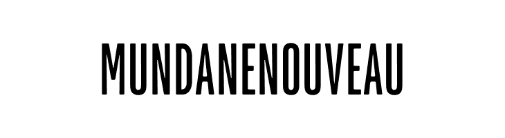 Mundane Nouveau  Descarca Fonturi Gratis