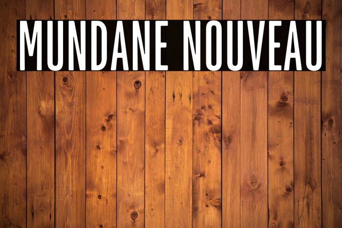 Mundane Nouveau Example 2